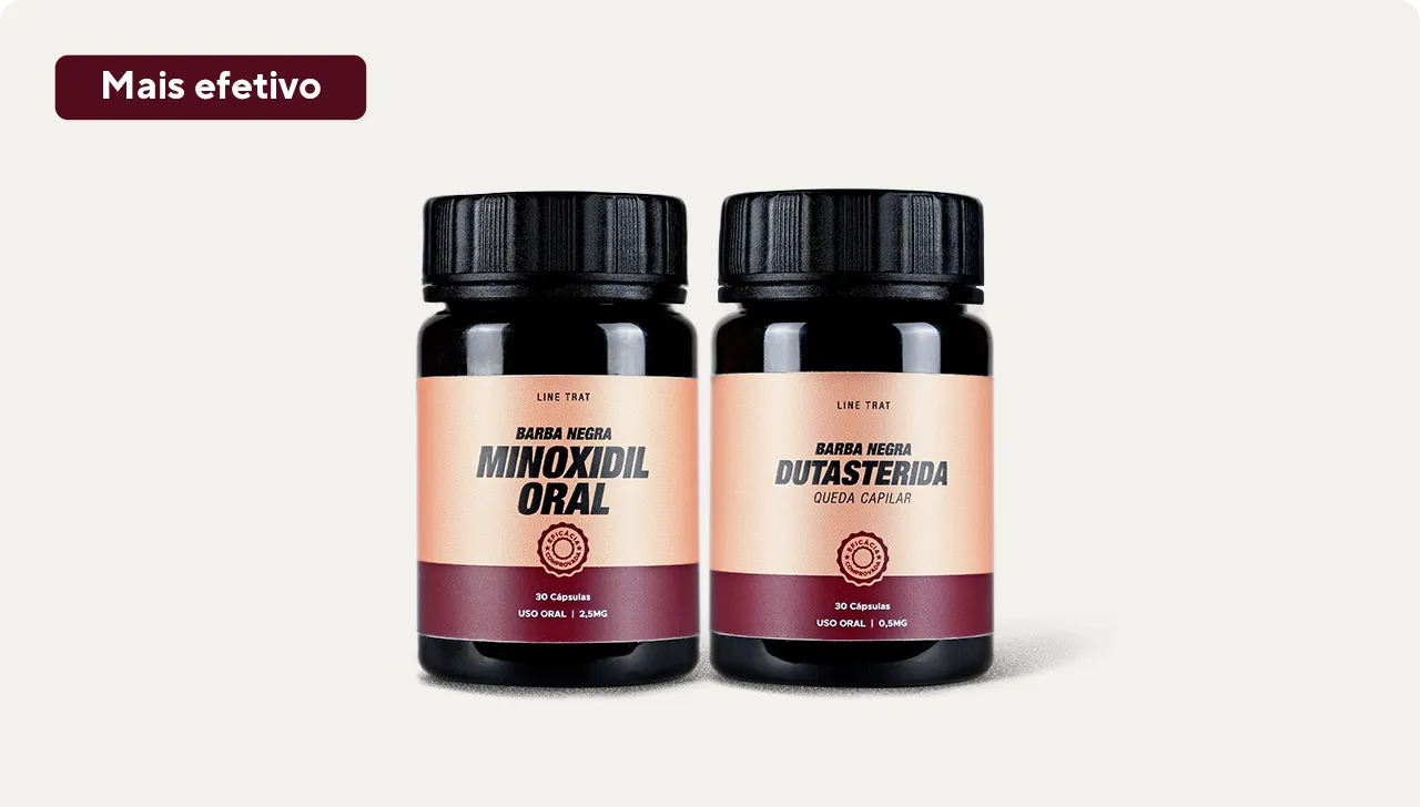 Minoxidil Oral + Dutasterida Barba Negra