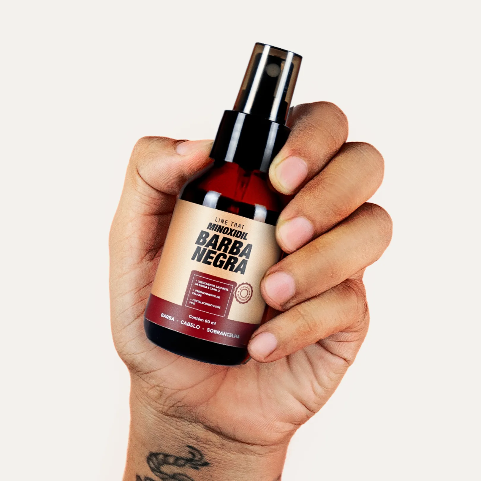 minoxidil tópico barba negra